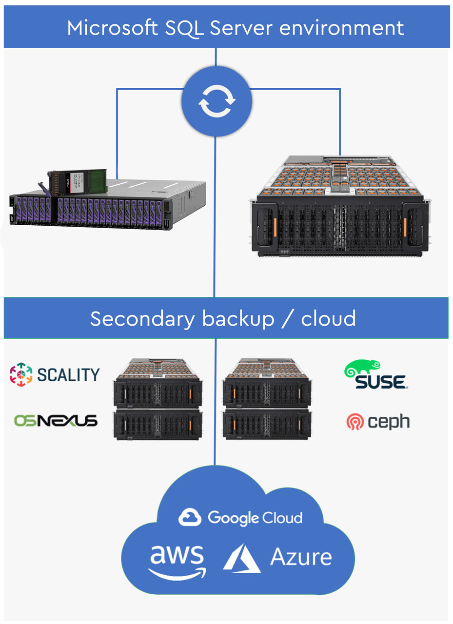 Microsoft SQL Server environment workflow diagram