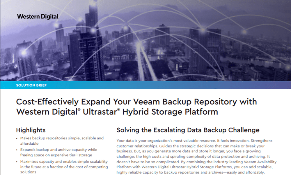 Cost-Effectively Scale Your Veeam Backup Repository with Hybrid Cloud Storage 