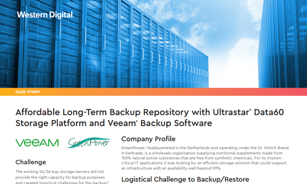 Affordable Long-Term Backup Repository for Veeam